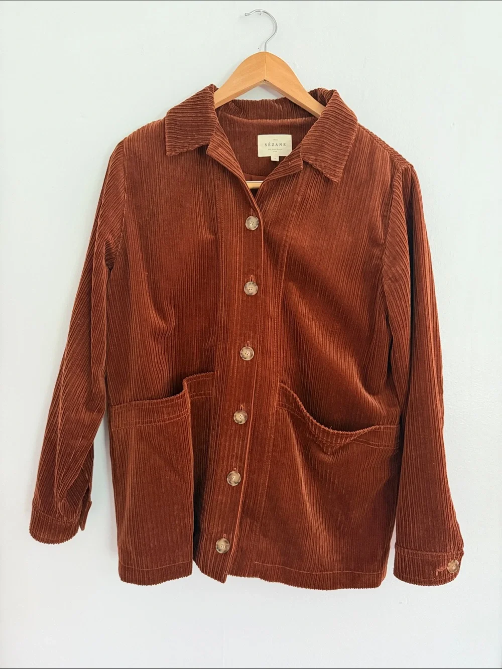 Sezane Will Jacket Brown - Size S - Picture 1 of 3